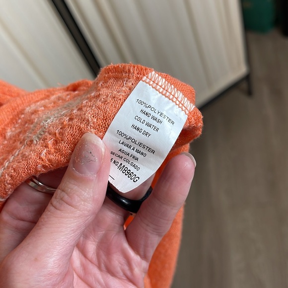 MOLLORELLO- CORAL EMBROIDERED TUNIC BLOUSE SIZE SMALL - Picture 9 of 9